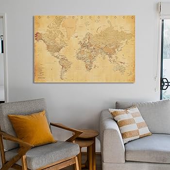 英国アンティーク マップ 壁掛けアート 額装 アンティークマップ 原本（額装つき） – NORTHERN AFRICA